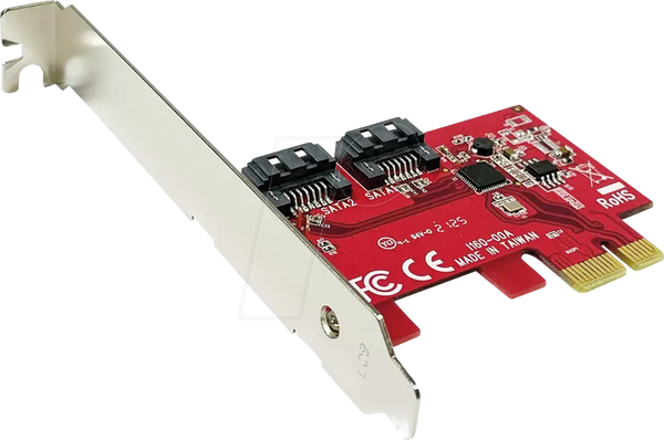 PCIe x1 > 2x SATA