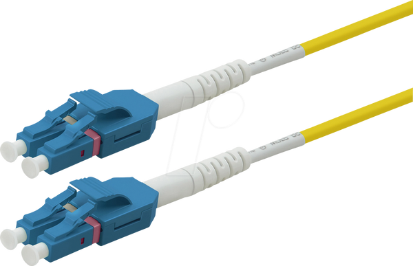 Оптоволоконний патч, LC-Duplex, OS2, 9/125 мкм, жовтий, 20 м
