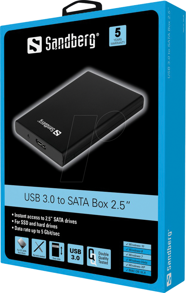 Зовнішній 2,5-дюймовий корпус SATA, USB 3.0