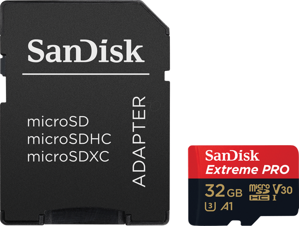 SANDISK SanDisk Extreme PRO 32-GB MicroSDHC memory card SD cards