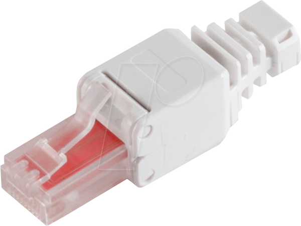 Роз'єм RJ45 категорії 6, що не потребує інструментів, із захистом від перегину
