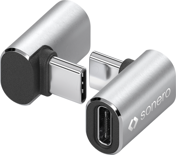 Адаптер USB 4.0 C вилка > C розетка, сріблястий