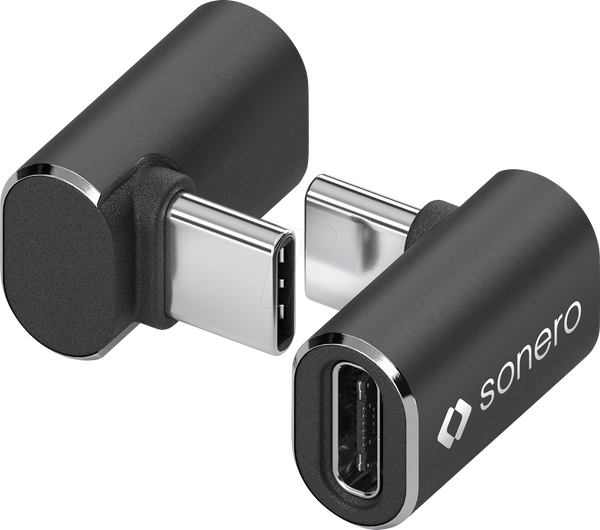 Адаптер USB 4.0 C штекер > C гніздо, чорний