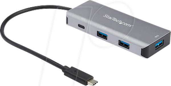 USB 3.0, 4-х портовий концентратор, 3x USB-A, 1x USB-C