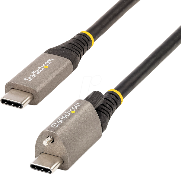 Кабель USB 3.1, штекер типу C, гвинтове кріплення зверху, 1 м