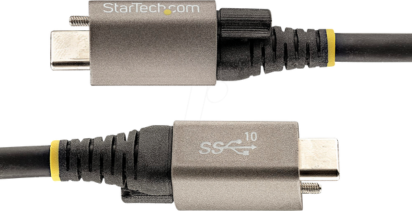 Кабель USB 3.1, штекер типу C, гвинтове кріплення зверху, 1 м