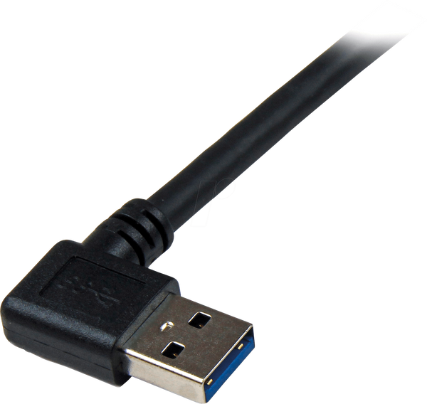 Кабель USB 3.0, A чоловічий - B чоловічий, 1 м, кутовий
