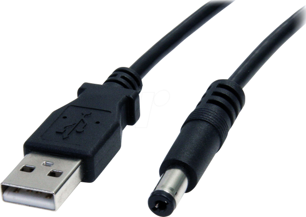 USB-перехідник, роз'єм A на 1 штекер постійного струму, 1 м