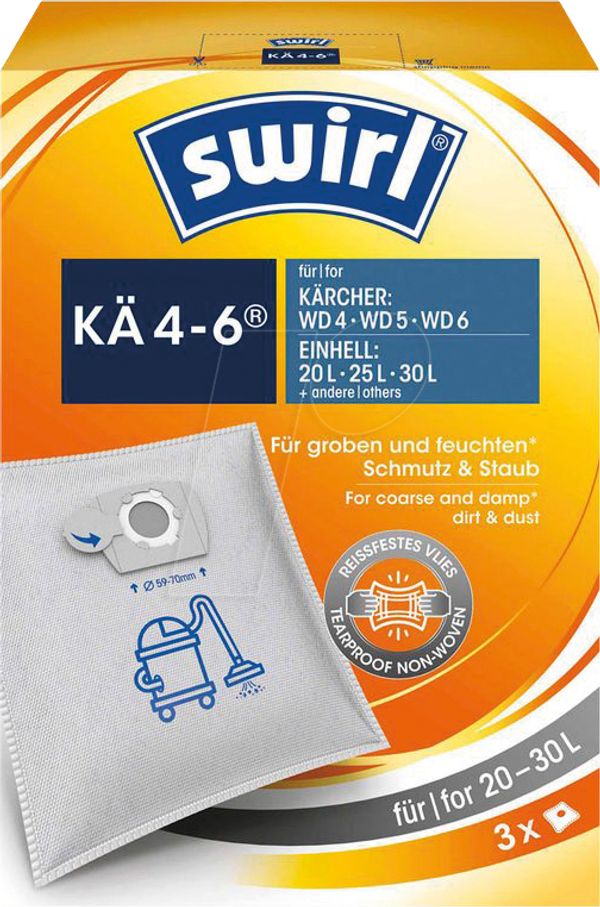 3 флісових мішки для пилососа Swirl® KÄ 4-6