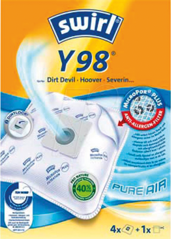Мішки для пилососа 4 Swirl® MicroPor® Plus Y 98