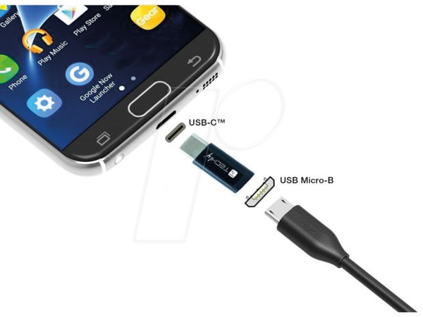 Адаптер, роз'єм USB 2.0 типу C > роз'єм Micro B