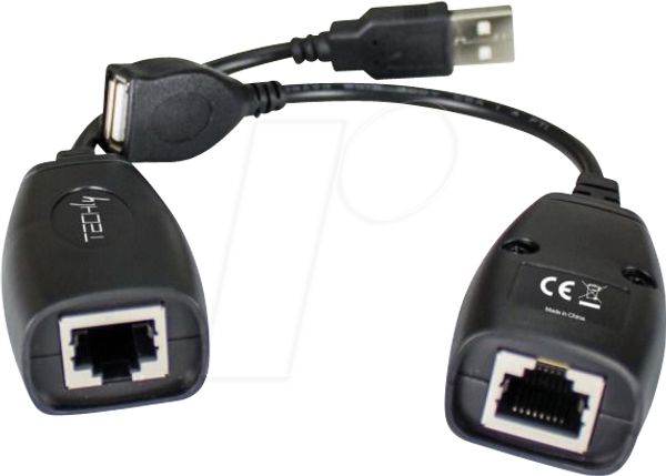 USB-подовжувач через Cat5e/Cat6 до 50 м