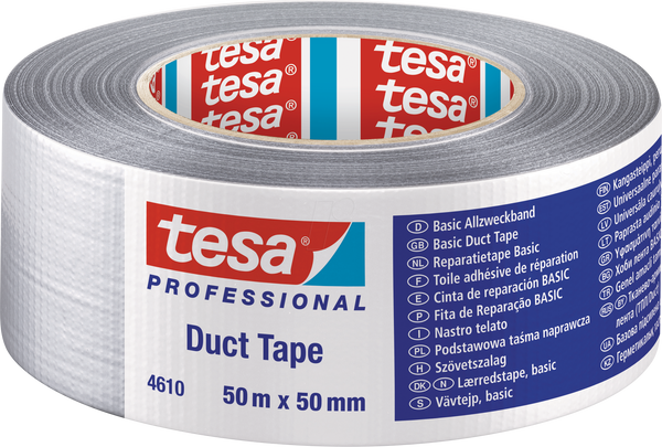 Тканинна стрічка Professional Duct Tape, 50 м x 50 мм, сріблясто-матова