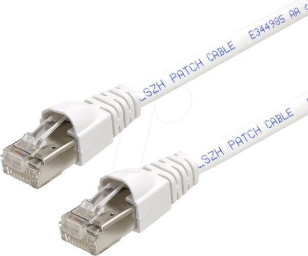 Патч-корд RJ45 Cat.6A S/FTP 5 м білий