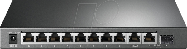 Комутатор, 10-портовий, гігабітний Ethernet, PoE+, RJ45/SFP