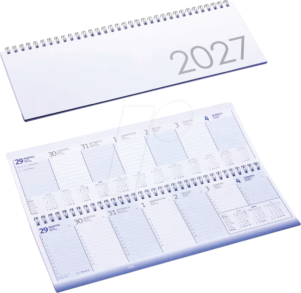 Стандартный настольный календарь на 2027 год