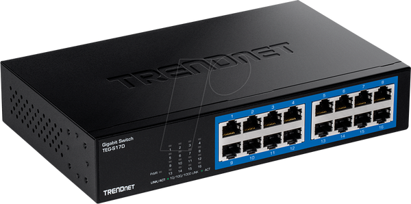 16-портовий гігабітний Ethernet-комутатор