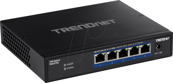 Комутатор, 5-портовий, 10-гігабітний Ethernet