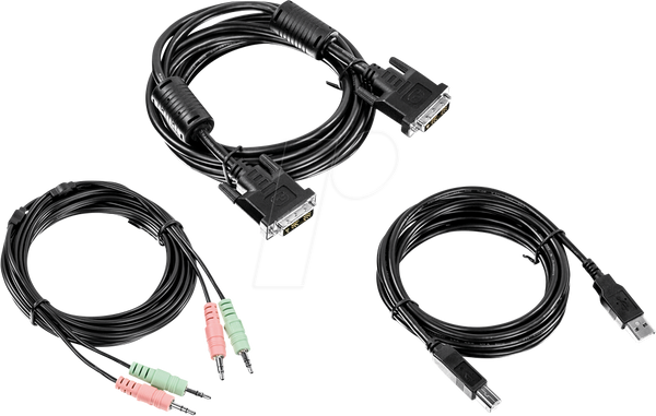 Набір KVM-кабелів, DVI, USB, аудіо, 3 м