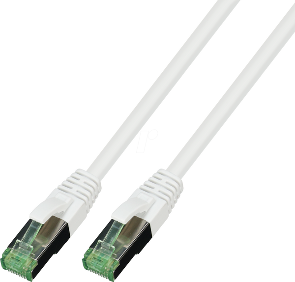 Патч-кабель RJ45 Cat.6A S/FTP GRS conform 10 Гбіт/с 500 МГц білий 3