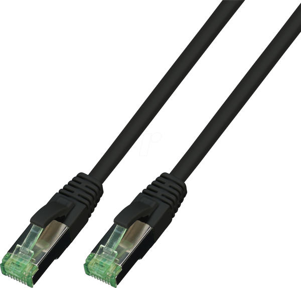 Патч-кабель RJ45 Cat.6A S/FTP GRS conform 10 Гбіт/с 500 МГц чорний 3