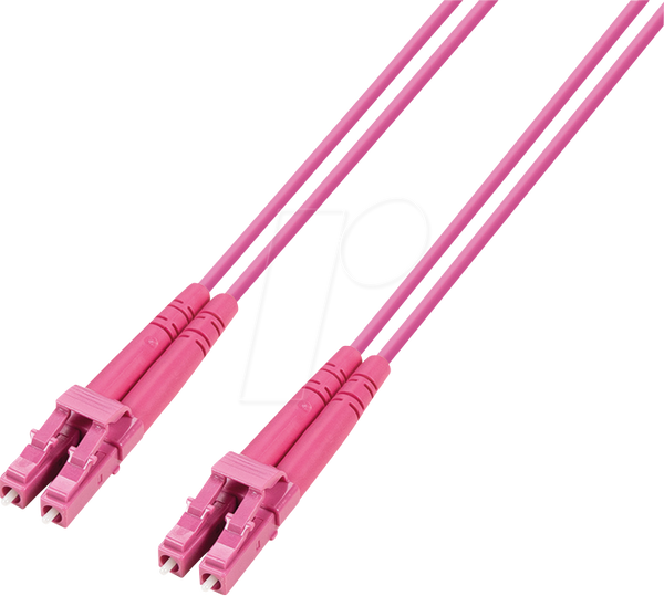 Оптоволоконний кабель, дуплексний LC / LC, 50/125 мкм, OM4, фіолетовий, 20 м