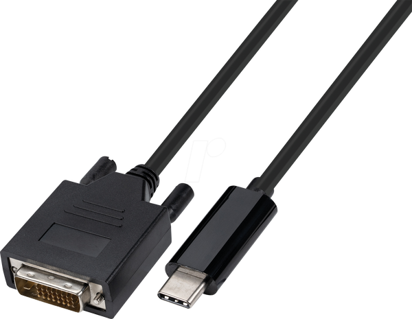 Роз'єм USB-C до роз'єму DVI, 4Kat 30 Гц, 1,0 м