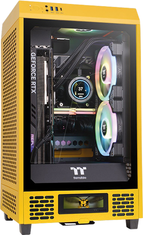 Thermaltake The Tower 200 Bumblebee Mini-ITX, жовтий