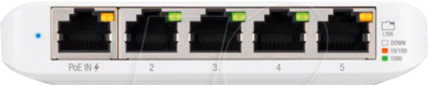 Комутатор, 5-портовий, гігабітний Ethernet, 1x PoE