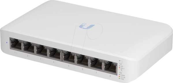 Комутатор, 8-портовий, гігабітний Ethernet, PoE+