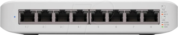 Комутатор, 8-портовий, гігабітний Ethernet, PoE+
