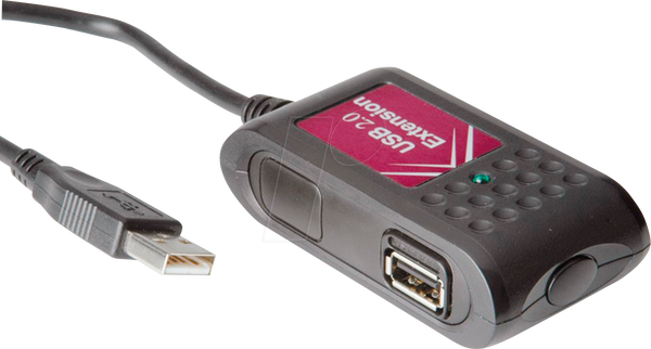 Концентратор USB 2.0, 2 порти, подовжувач, 5 м