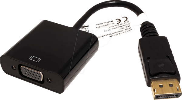 Адаптер DisplayPort, штекер DP до роз'єму VGA