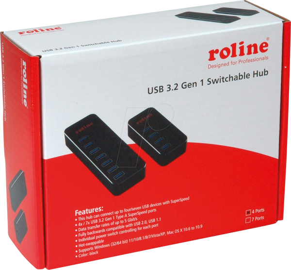 USB 3.0, 4-портовий концентратор, перемикач