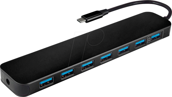 Концентратор USB 3.0 на 7 портів, USB-C до 7x USB 3.0 Type-A