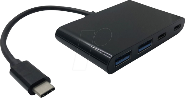 USB 3.1 4-портовий концентратор, 2xA, 2xC, кабель USB-C