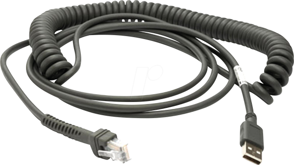 Сканер штрих-коду, кабель, USB, котушка, 2,7 м