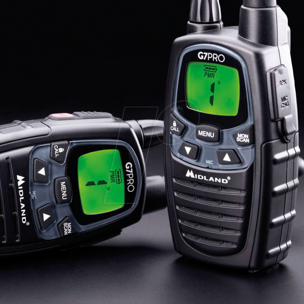 Рація, G7 Pro, PMR+LPD, 16/69 каналів, комплект з 4 шт. у футлярі