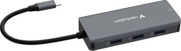 Док-станція, USB-C, 6 портів
