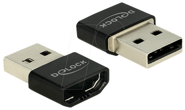 Адаптер HDMI-A (мама) > USB Type-A (тато) чорного кольору