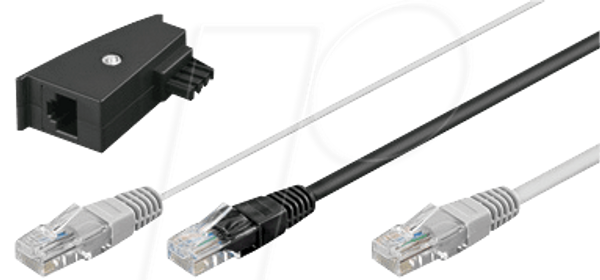 Y-кабель для Fritzbox (VoiP), 3,0 м вкл. TAEadpt.