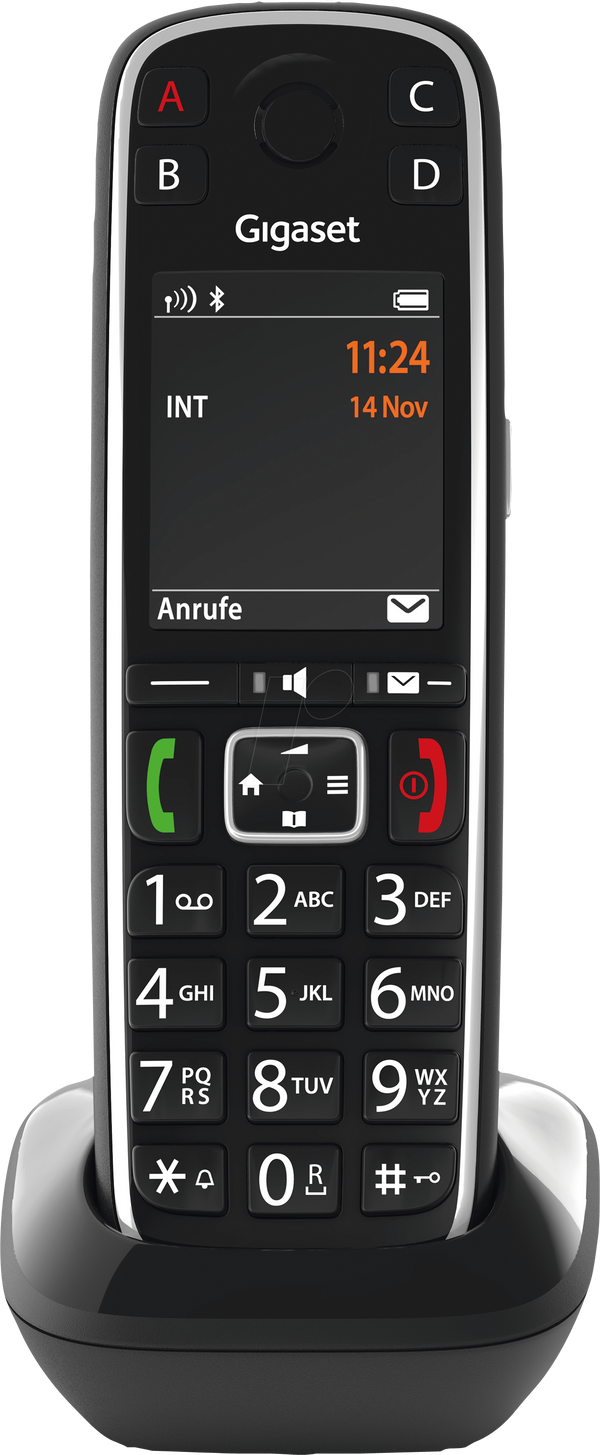 Телефонна трубка DECT, чорна