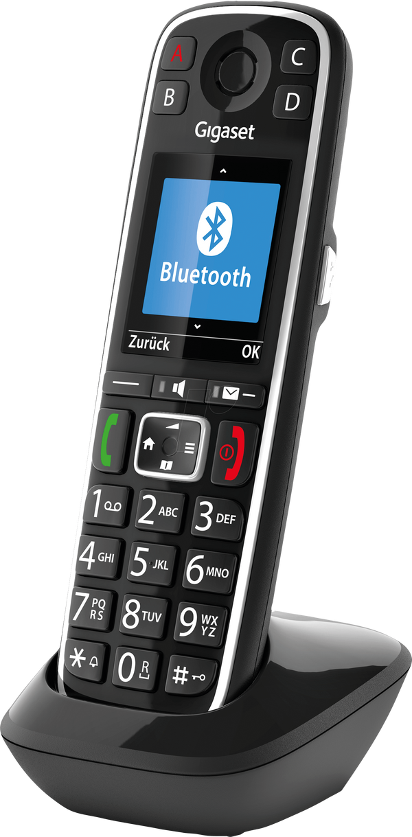 Телефонна трубка DECT, чорна