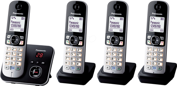 DECT-телефон з автовідповідачем, чотири трубки