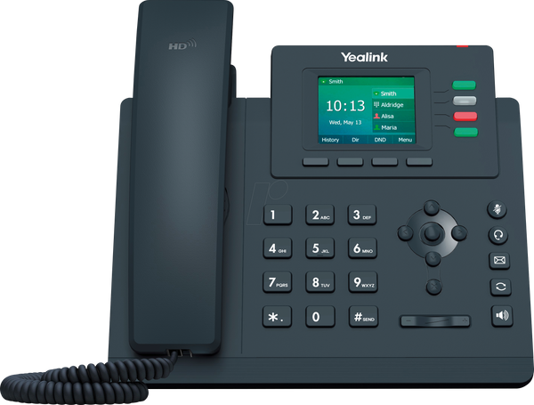 Дротовий телефон VoIP, чорний