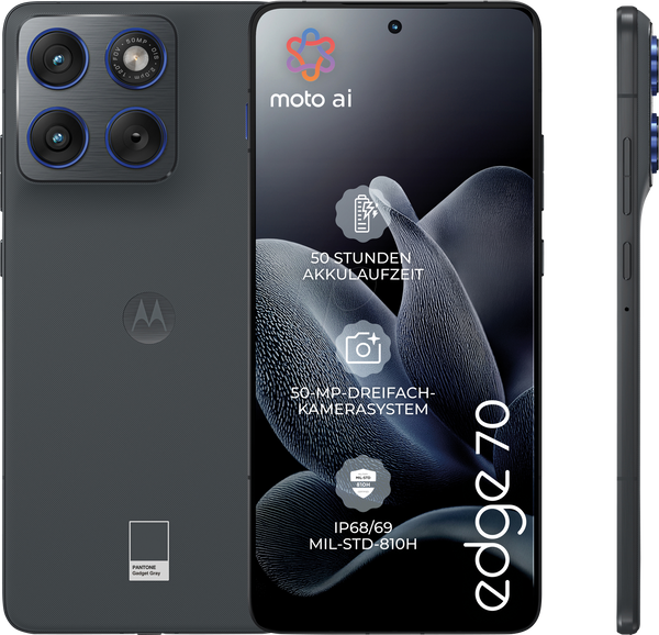 Motorola edge 70 (12/512 ГБ) Гаджет-сірий