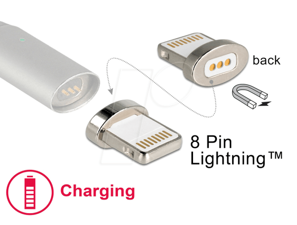 Магнітний адаптер 8-контактний Lightning™ чоловічий
