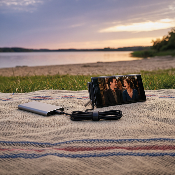 Зарядний кабель Syncand, функція підставки, USB-C, 240 Вт, 1,5 м