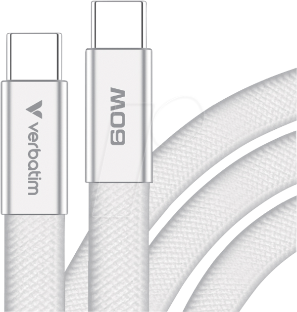 Sync- & Ладекабель, USB-C, 60 Вт, 1,2 м, білий