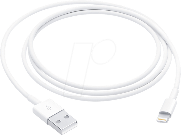 Кабель для синхронизации и зарядки, USB-A > Lightning, 1,0 м, белый.